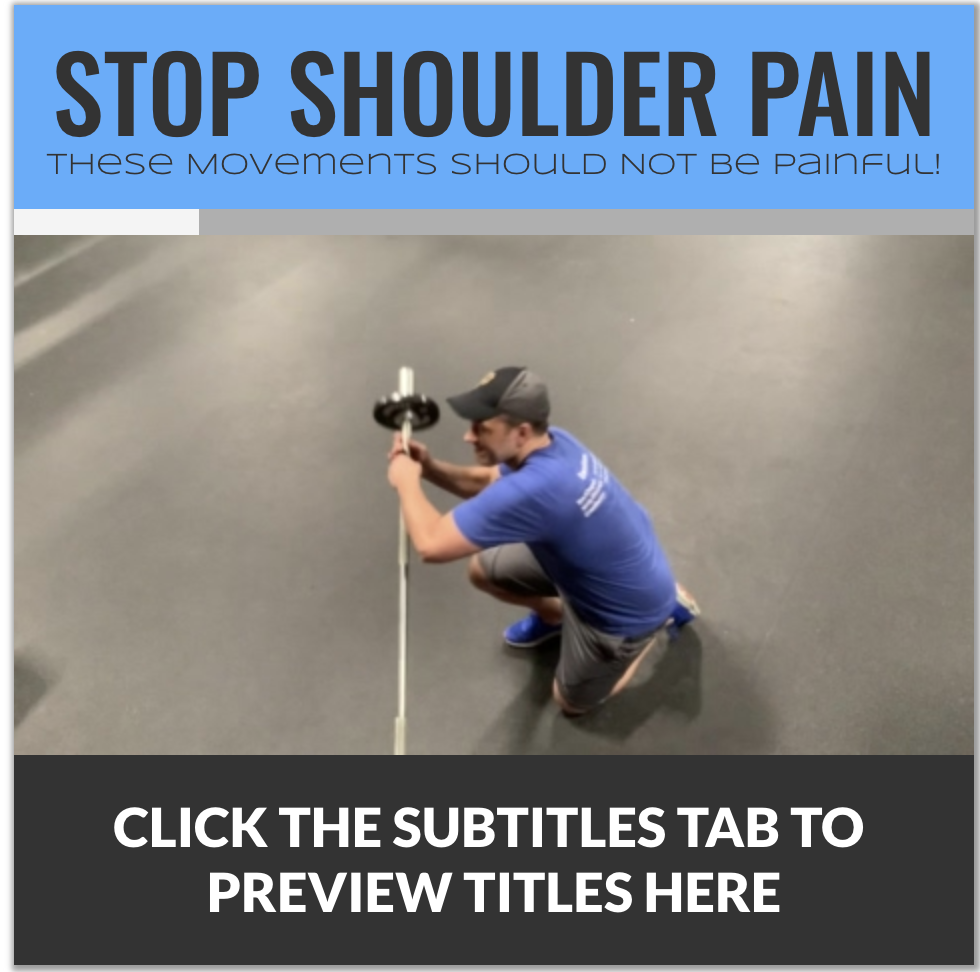 STOP SHOULDER PAIN NOW